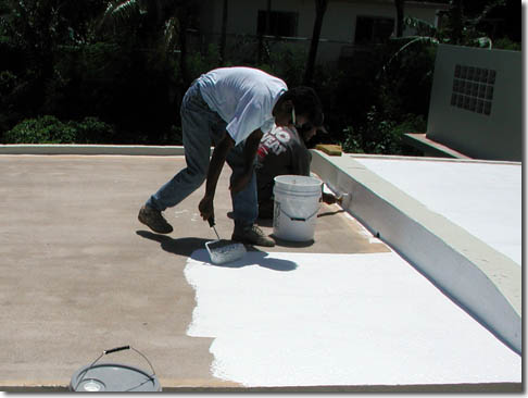 Roofer installing slate roof in Apache Junction, AZ.